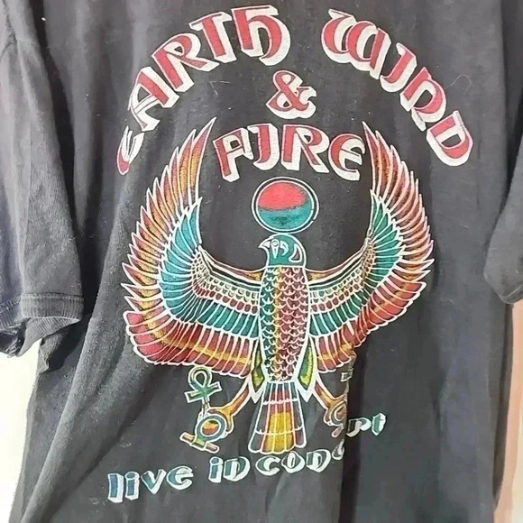 Vintage 70’s Earth, Wind & Fire Live In Concert T-Shirt. American Vintage - Picture 7 of 7